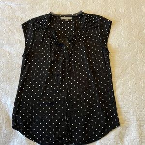 Polka dot blouse with nice details